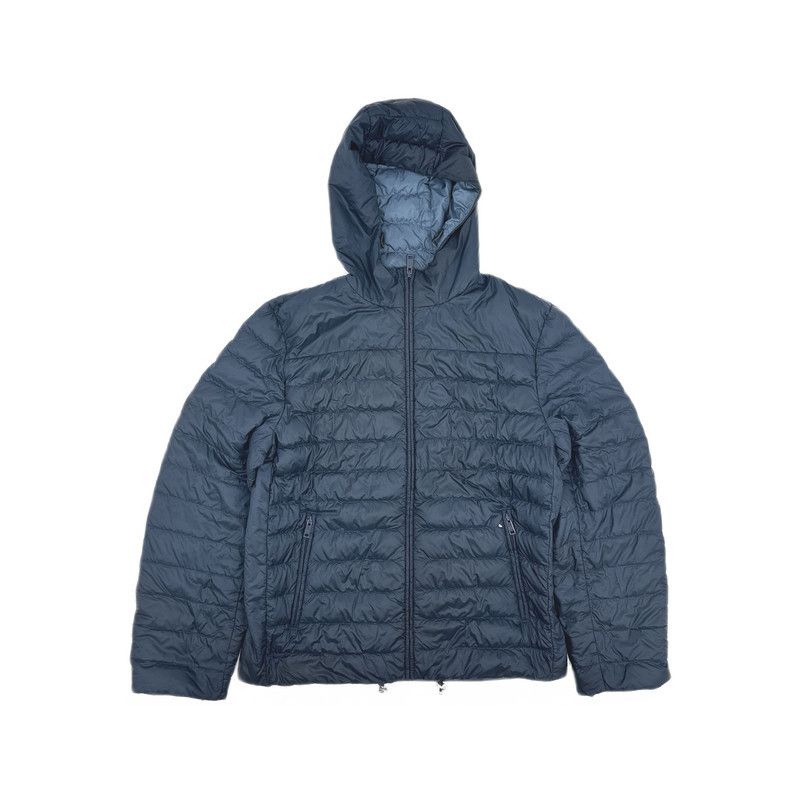 Prada Prada Navy Blue Hooded Puffer Jacket Size US L / EU 52-54 / 3 - 10 Thumbnail