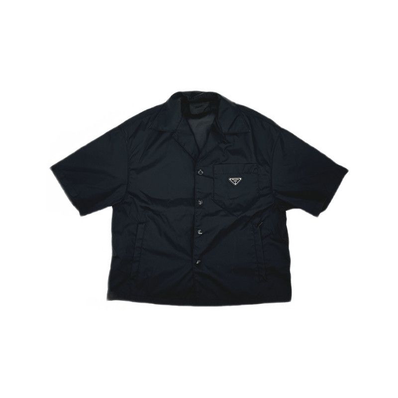 Prada Prada Black Logo Loose Fit Short Sleeve Shirt Size US XS / EU 42 / 0 - 8 Thumbnail