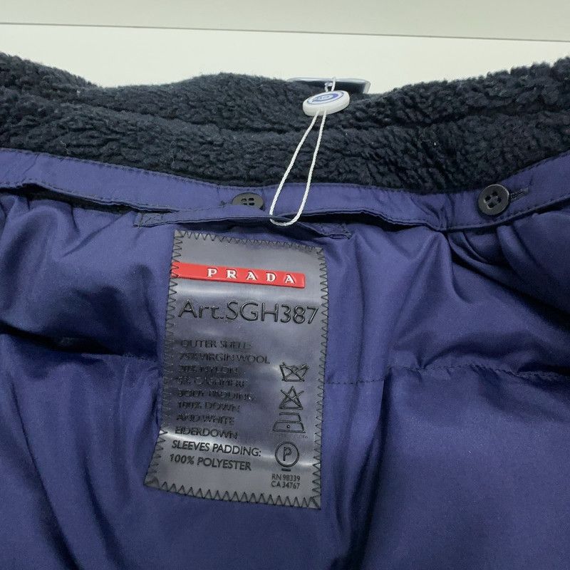 Prada Prada Blue Ushanka Collar Long Sleeve Jacket Size US L / EU 52-54 / 3 - 2 Thumbnail