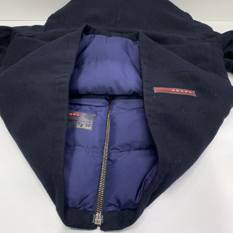 Prada Prada Blue Ushanka Collar Long Sleeve Jacket Size US L / EU 52-54 / 3 - 5 Thumbnail