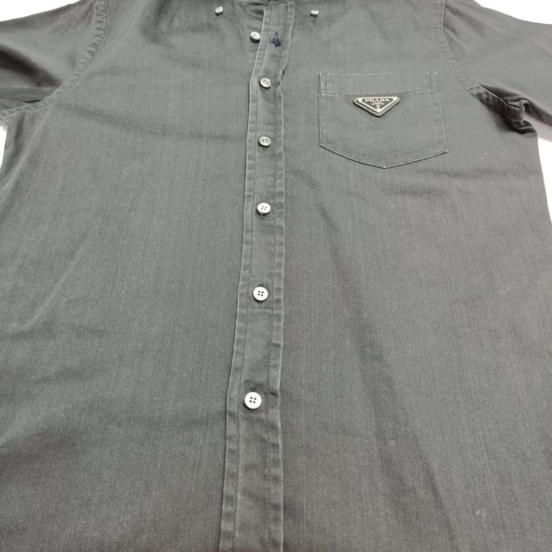 Prada Prada Black Casual Button-Up Shirt Size US S / EU 44-46 / 1 - 10 Thumbnail