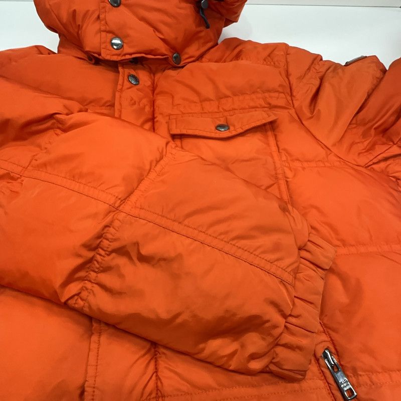 Prada Prada Orange Glossy Triangle Logo Down Jacket Size US XL / EU 56 / 4 - 12 Thumbnail