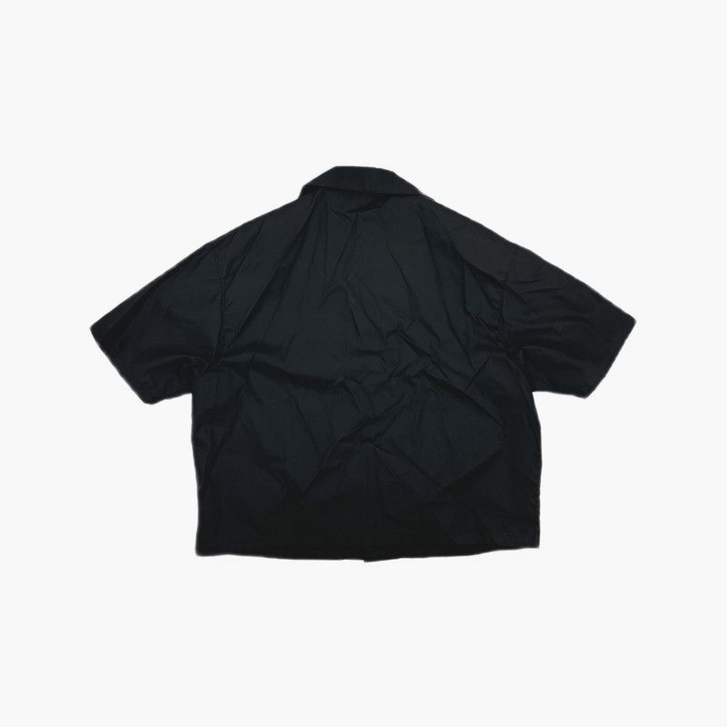 Prada PRADA Black Logo Oversized Short Sleeve Shirt Size US M / EU 48-50 / 2 - 4 Thumbnail