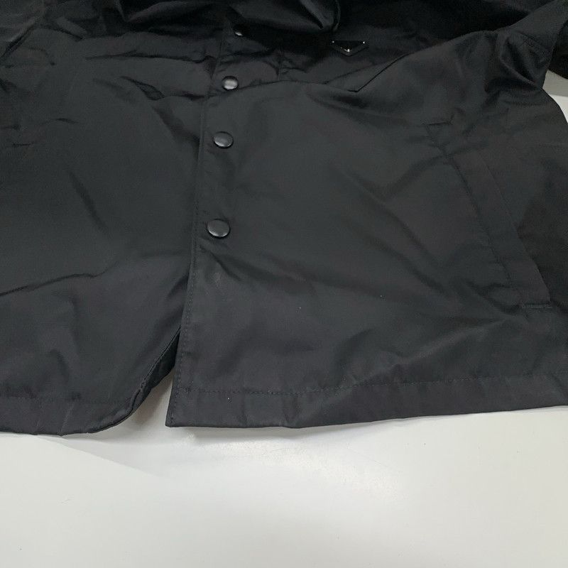 Prada PRADA Black Logo Oversized Short Sleeve Shirt Size US M / EU 48-50 / 2 - 7 Thumbnail
