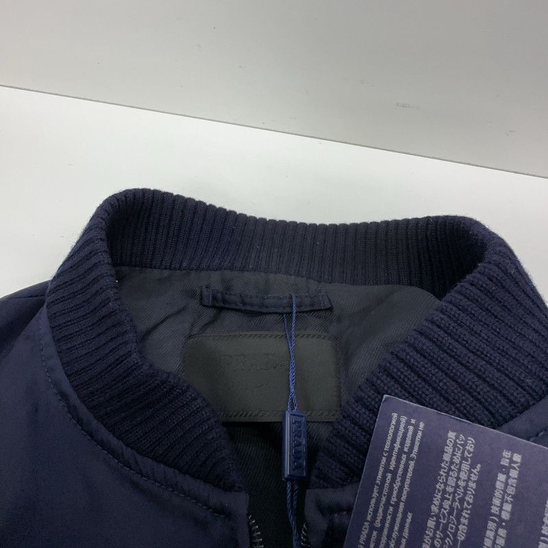 Prada Prada Blue Zip Collar Jacket for Men Size US L / EU 52-54 / 3 - 5 Thumbnail