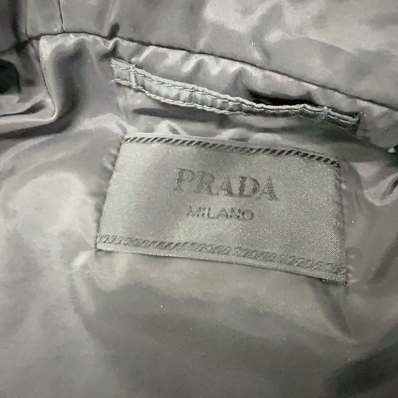 Prada Prada Black Logo Zip-Up Hooded Jacket Size US XXL / EU 58 / 5 - 4 Thumbnail
