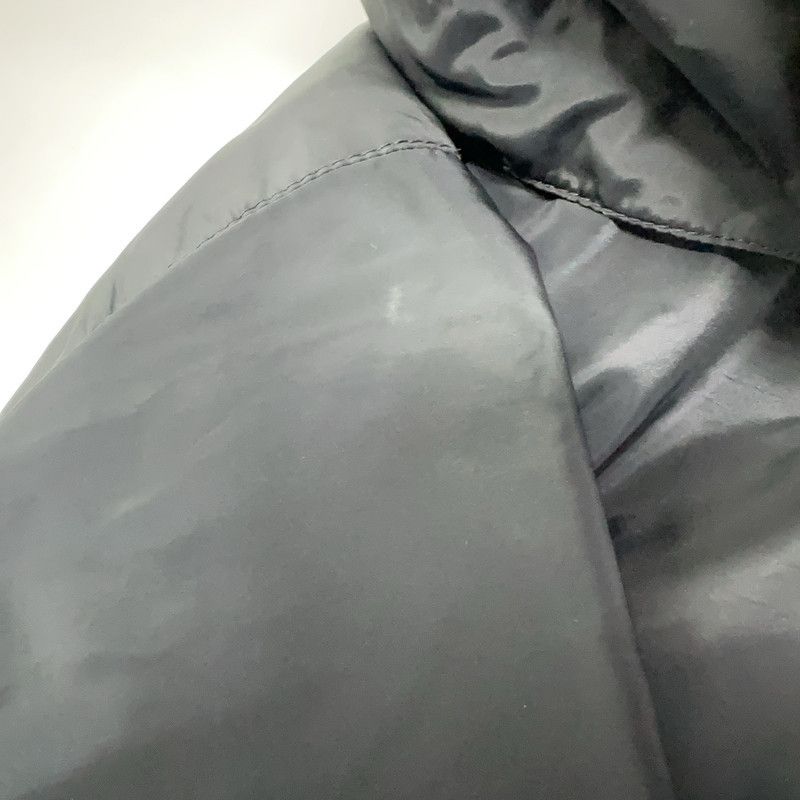 Prada Prada Black Logo Zip-Up Hooded Jacket Size US XXL / EU 58 / 5 - 7 Thumbnail