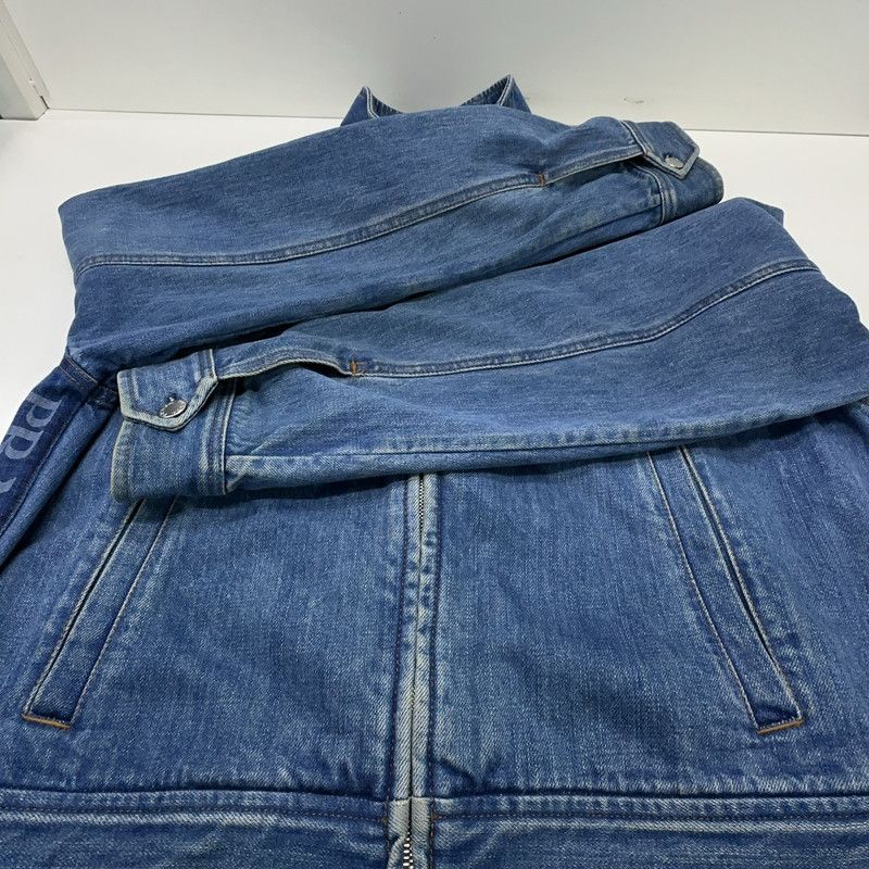 Prada Prada Logo Zip Long Sleeve Denim Jacket Size US M / EU 48-50 / 2 - 11 Thumbnail