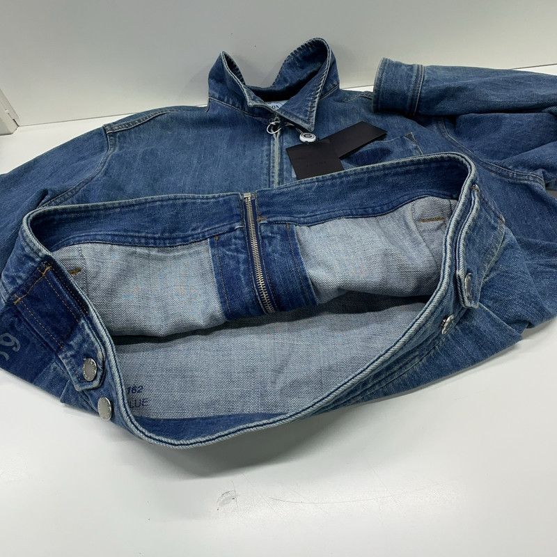 Prada Prada Logo Zip Long Sleeve Denim Jacket Size US M / EU 48-50 / 2 - 6 Thumbnail