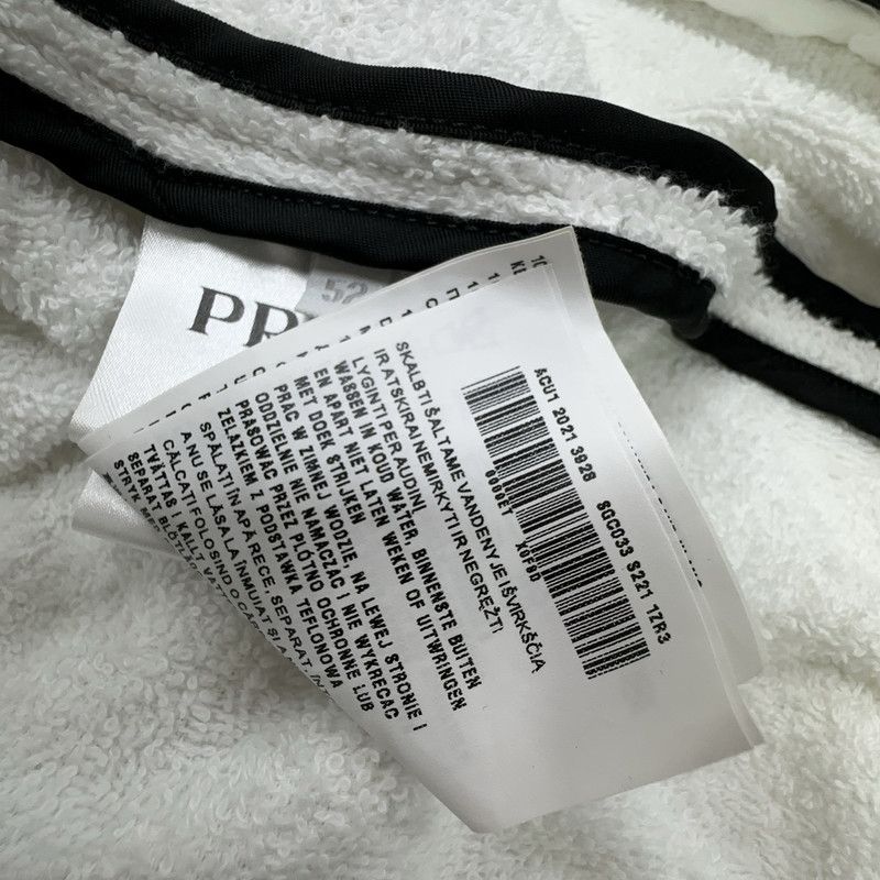 Prada Prada SS22 White Logo Zip Hoodie Jacket Size US XL / EU 56 / 4 - 6 Thumbnail