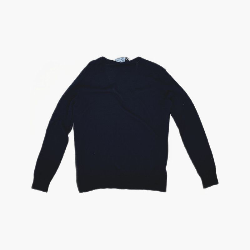 Prada Prada Navy Blue Knit Cardigan Size US S / EU 44-46 / 1 - 3 Thumbnail