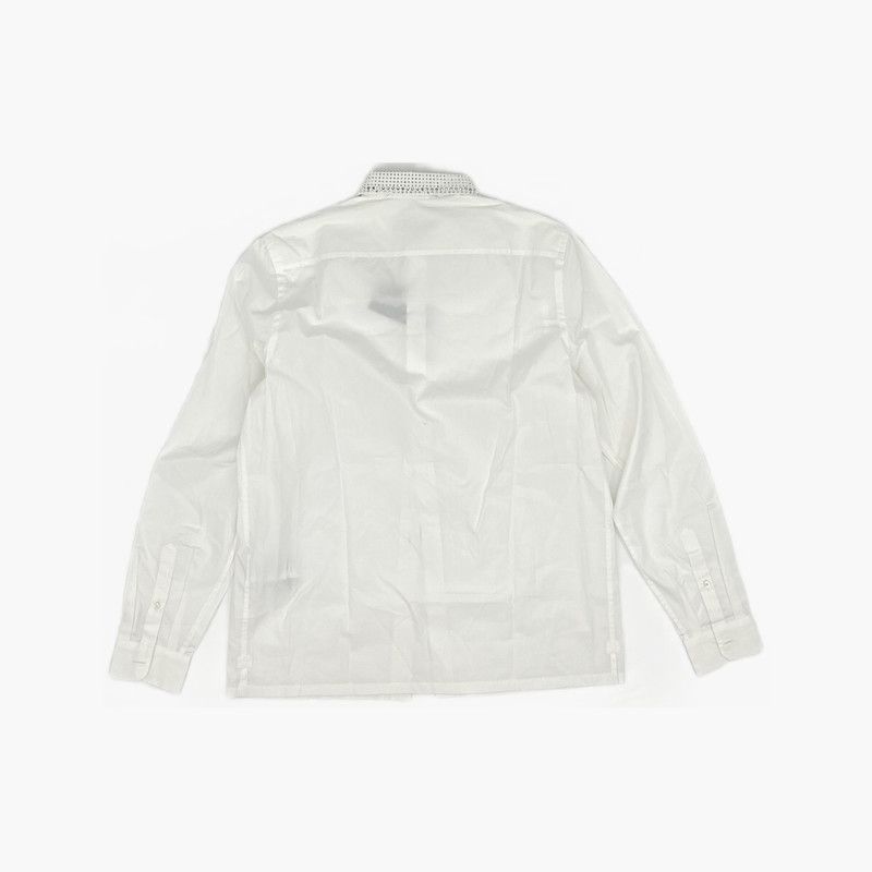 Prada Prada Men's White Long Sleeve Shirt with Studs Size US S / EU 44-46 / 1 - 4 Thumbnail