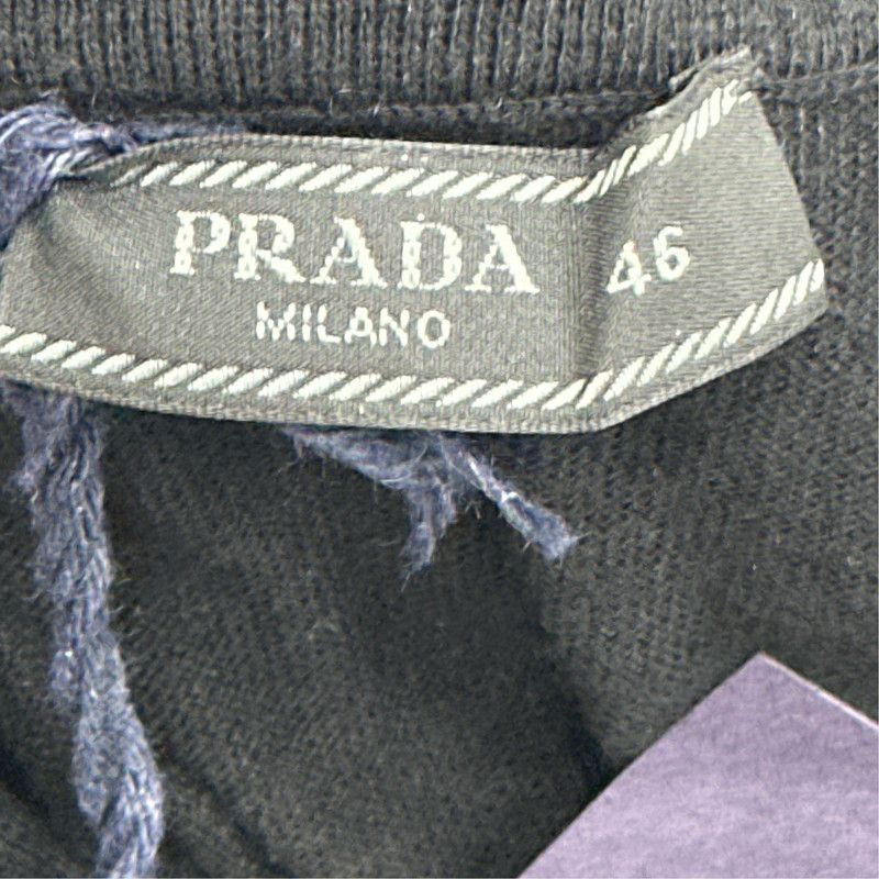 Prada Prada Black Long Sleeve Polo Shirt for Men Size US S / EU 44-46 / 1 - 7 Thumbnail