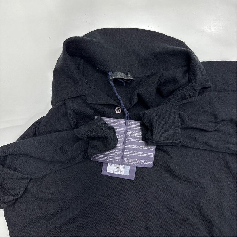 Prada Prada Black Long Sleeve Polo Shirt for Men Size US S / EU 44-46 / 1 - 2 Thumbnail