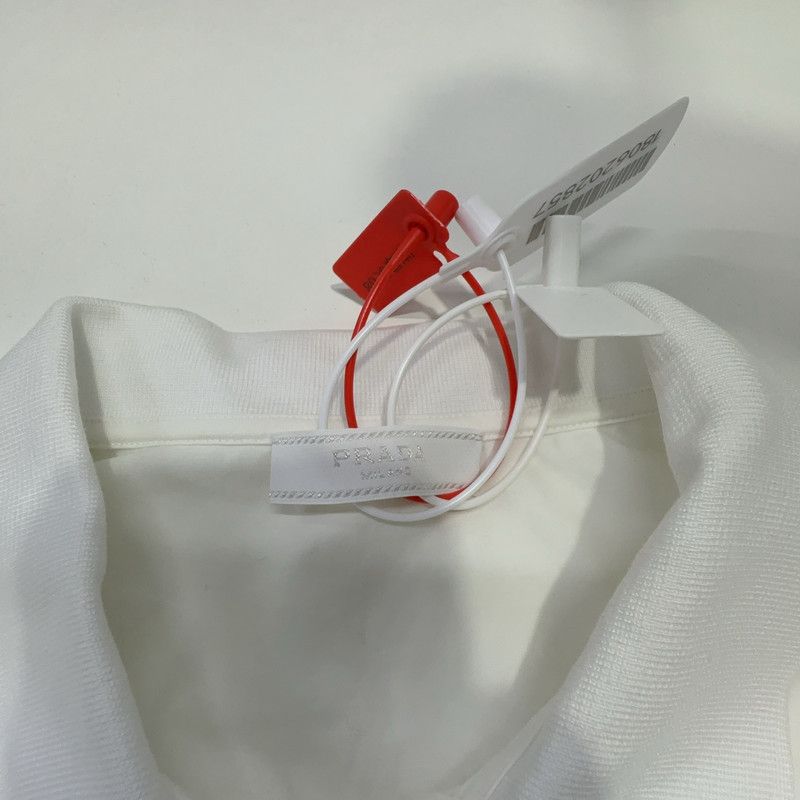Prada Prada White Short Sleeve Polo with Pocket Size US S / EU 44-46 / 1 - 4 Thumbnail