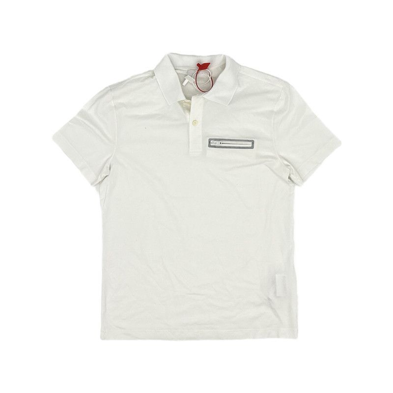 Prada Prada White Short Sleeve Polo with Pocket Size US S / EU 44-46 / 1 - 5 Thumbnail