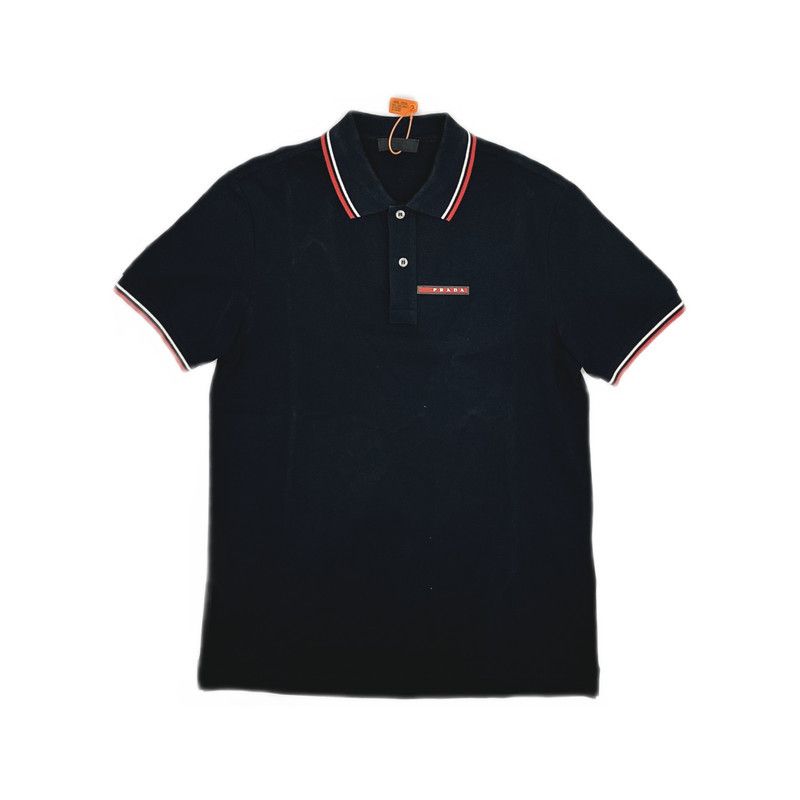 Prada Prada Black Short Sleeve Polo Shirt for Men Size US M / EU 48-50 / 2 - 10 Thumbnail
