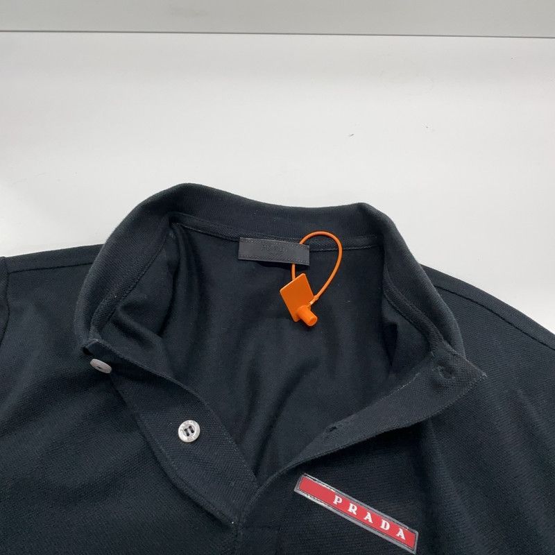 Prada Prada Black Short Sleeve Polo Shirt for Men Size US M / EU 48-50 / 2 - 12 Thumbnail