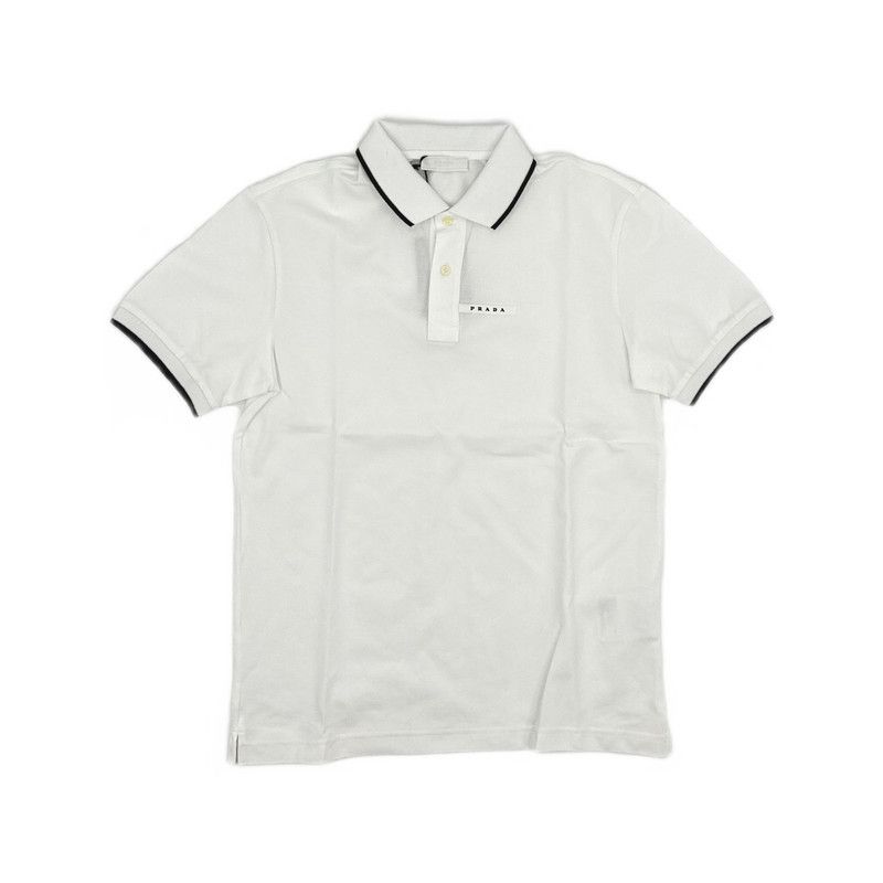 Prada Prada Casual White Short Sleeve Polo Shirt Size US M / EU 48-50 / 2 - 5 Thumbnail