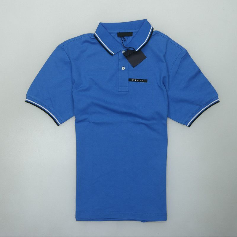 Prada PRADA Striped Logo Short Sleeve Polo Shirt Size US XL / EU 56 / 4 - 6 Thumbnail
