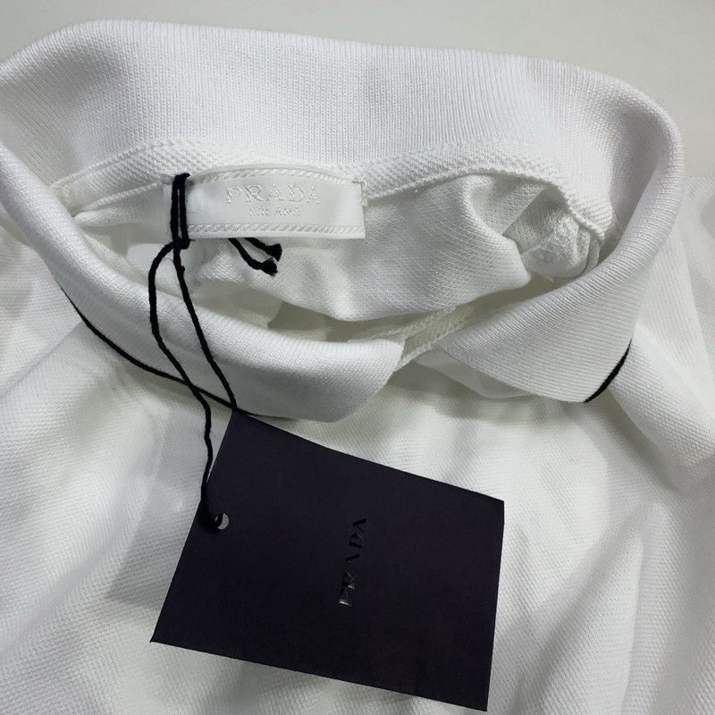 Prada Prada Casual Comfortable White Polo Shirt Size US S / EU 44-46 / 1 - 4 Thumbnail