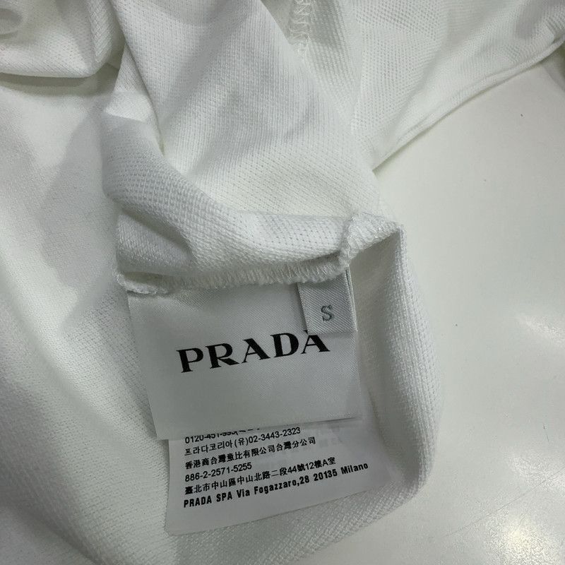Prada Prada Casual Comfortable White Polo Shirt Size US S / EU 44-46 / 1 - 3 Thumbnail