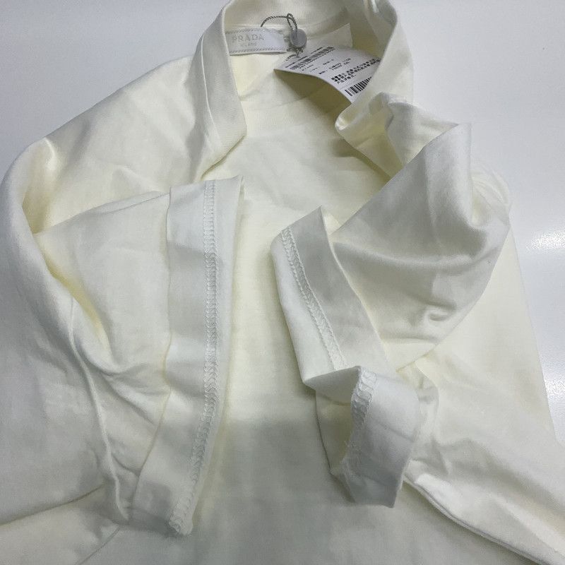 Prada Prada Casual White Short Sleeve T-Shirt Size US XXL / EU 58 / 5 - 2 Thumbnail