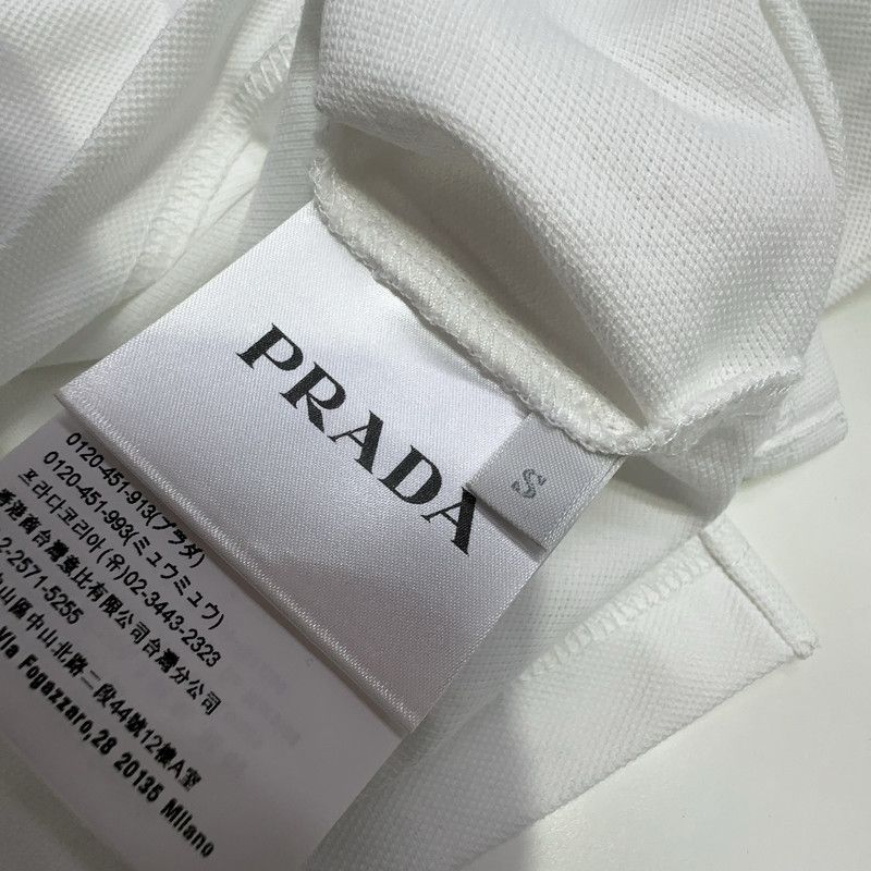 Prada Prada White Short Sleeve Polo Shirt Size US S / EU 44-46 / 1 - 8 Thumbnail
