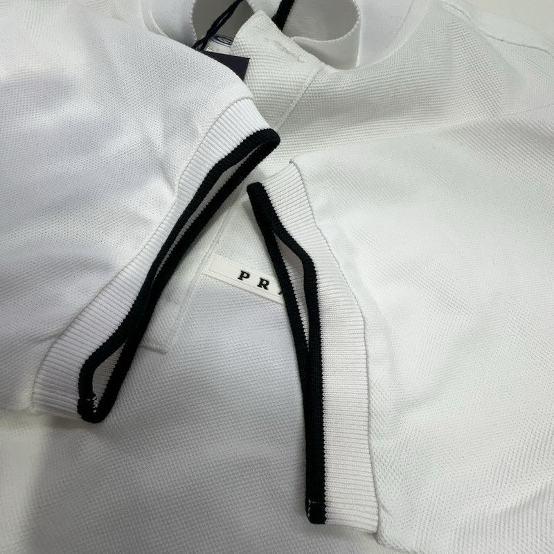 Prada Prada White Short Sleeve Polo Shirt Size US S / EU 44-46 / 1 - 3 Thumbnail