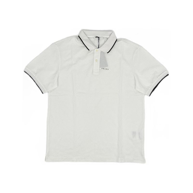 Prada Prada Classic White Short Sleeve Polo Shirt Size US XXL / EU 58 / 5 - 4 Thumbnail
