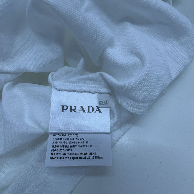 Prada Prada Classic White Short Sleeve Polo Shirt Size US XXL / EU 58 / 5 - 2 Thumbnail