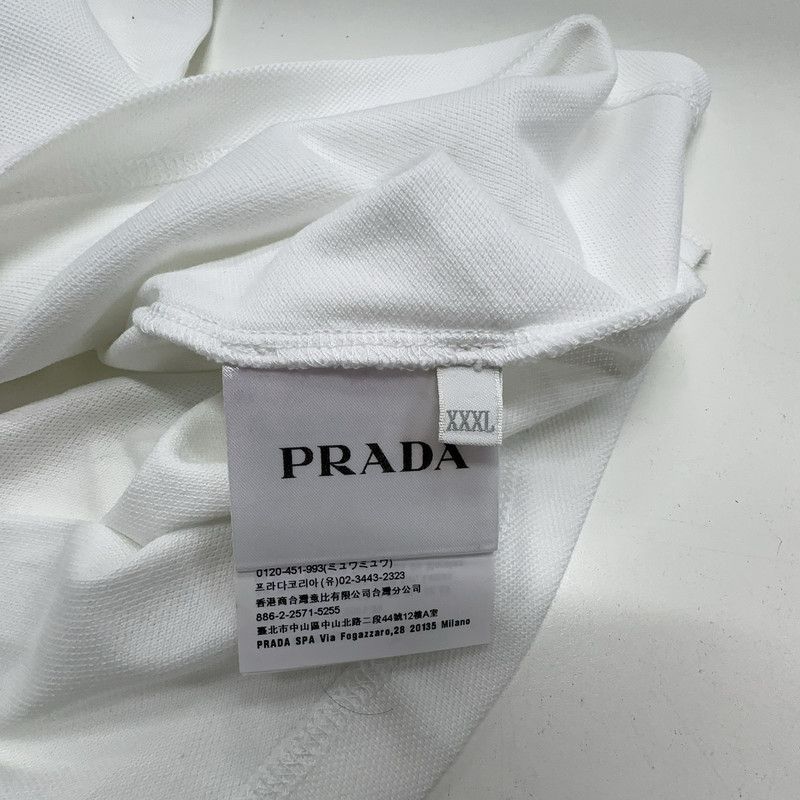 Prada Prada White Casual Short Sleeve Polo Shirt Size US XXL / EU 58 / 5 - 6 Thumbnail