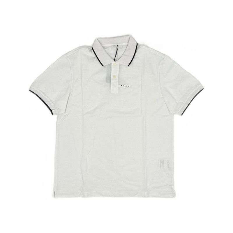 Prada Prada Casual White Short Sleeve Polo Shirt Size US XXL / EU 58 / 5 - 8 Thumbnail