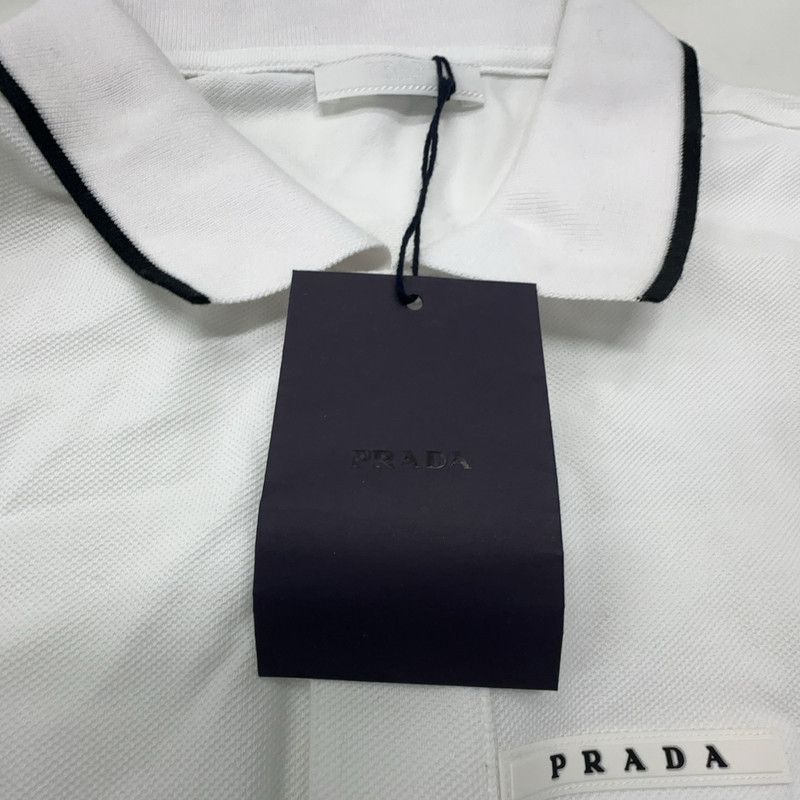 Prada Prada Casual White Short Sleeve Polo Shirt Size US XXL / EU 58 / 5 - 7 Thumbnail
