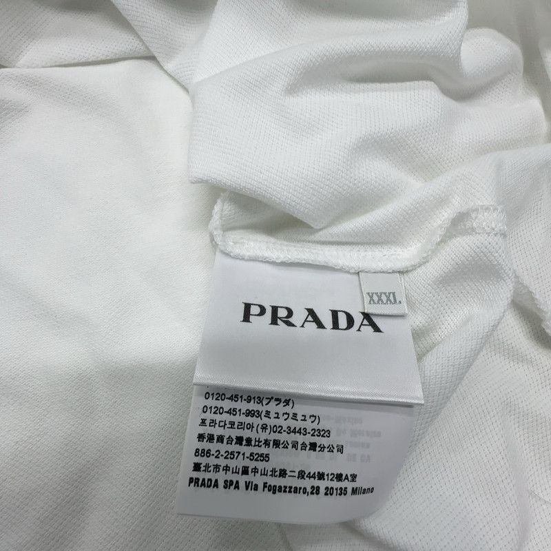 Prada Prada Casual White Short Sleeve Polo Shirt Size US XXL / EU 58 / 5 - 2 Thumbnail