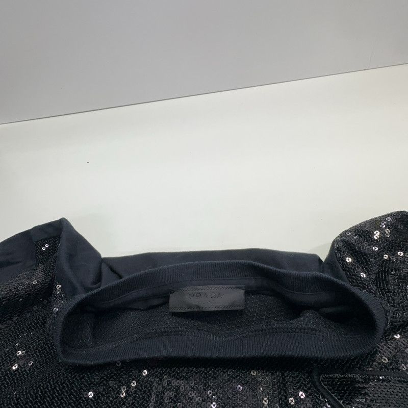 Prada Prada SS22 Black Sequin Short Sleeve T-shirt Size US S / EU 44-46 / 1 - 10 Thumbnail