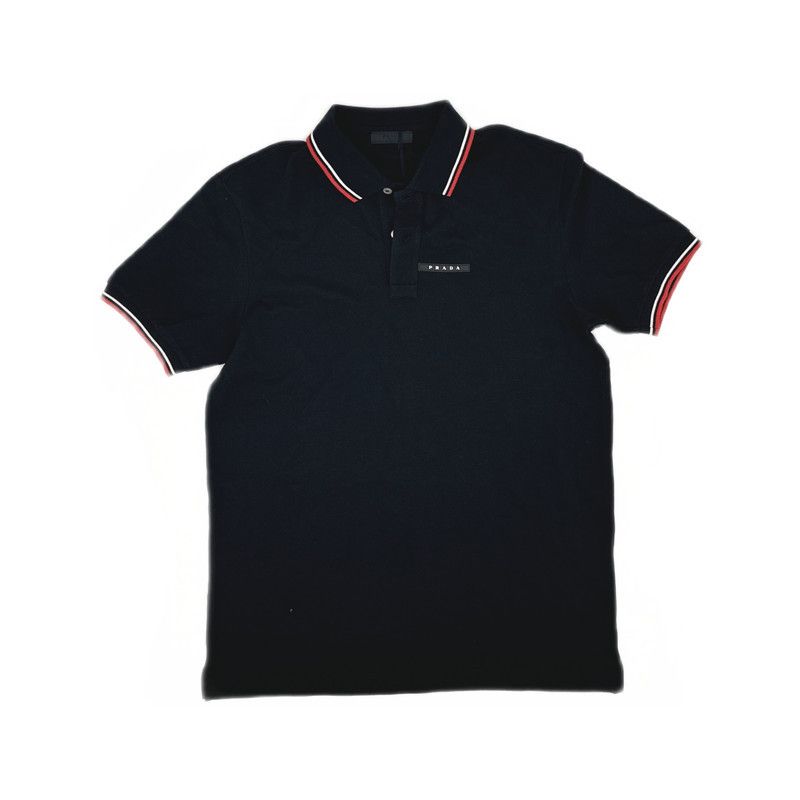 Prada Prada Logo Casual Polo Shirt in Black Size US L / EU 52-54 / 3 - 3 Thumbnail