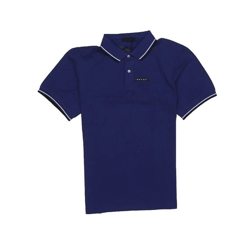 Prada Prada Striped Logo Short Sleeve Polo Size US M / EU 48-50 / 2 - 2 Thumbnail