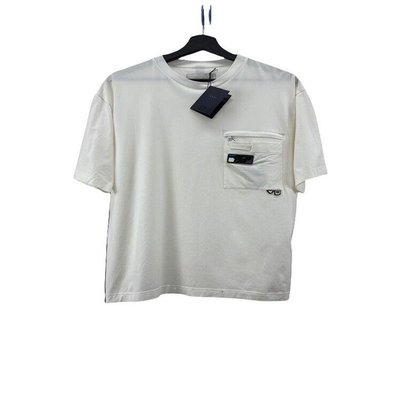 Prada Prada White Short Sleeve T-Shirt for Men Size US L / EU 52-54 / 3 - 6 Thumbnail