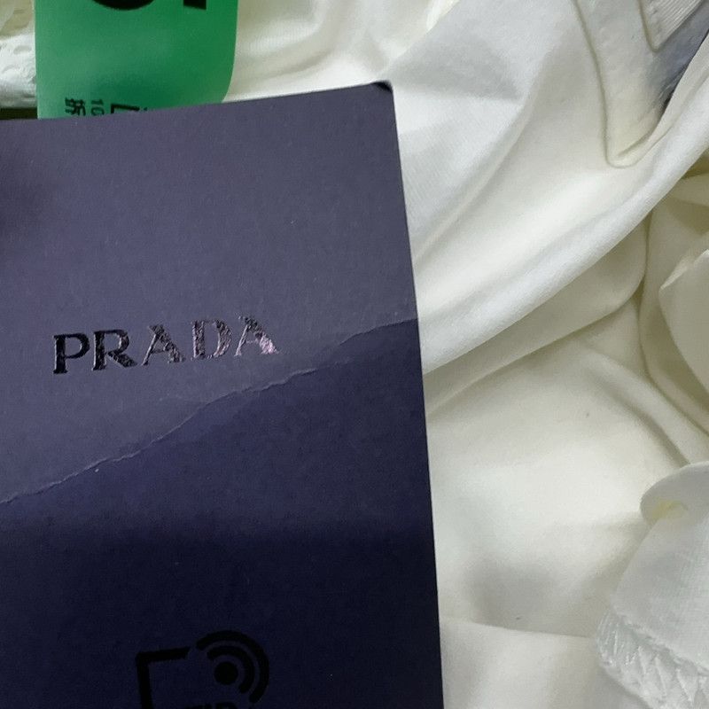 Prada Prada White Short Sleeve T-Shirt for Men Size US L / EU 52-54 / 3 - 4 Thumbnail