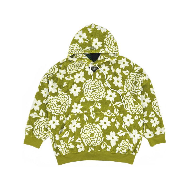 Prada Prada SS22 Floral Print Hooded Sweatshirt Size US L / EU 52-54 / 3 - 6 Thumbnail