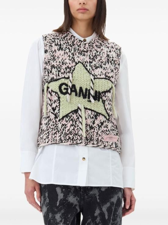 Ganni GANNI Women Sweater K2346 868 Pink Size M / US 6-8 / IT 42-44 - 5 Thumbnail