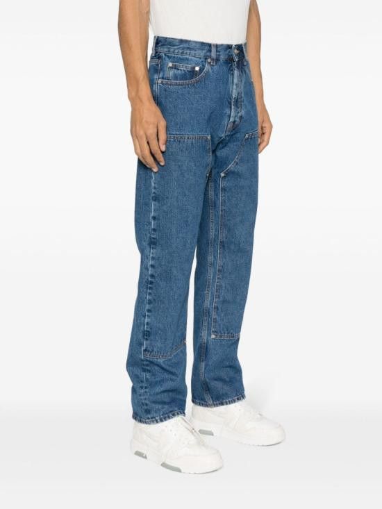 Palm Angels PALM ANGELS Men Denim Pants PMYA043R24DEN004 4010 Blue Size US 31 - 5 Thumbnail