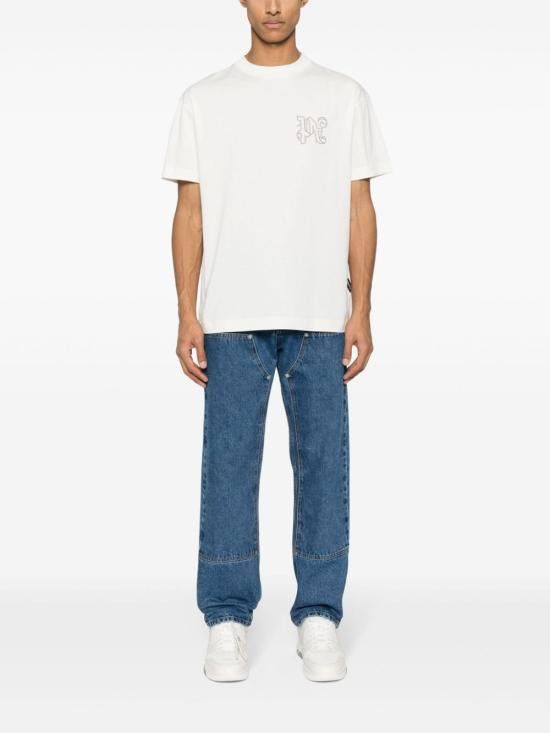 Palm Angels PALM ANGELS Men Denim Pants PMYA043R24DEN004 4010 Blue Size US 31 - 4 Thumbnail