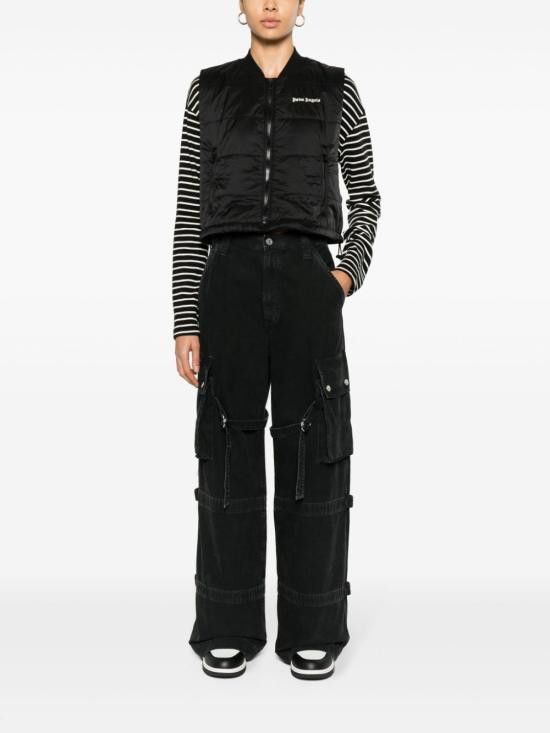 Palm Angels PALM ANGELS Women Sweater PWEA118S24FAB001 1003 Black Size XS / US 0-2 / IT 36-38 - 4 Thumbnail