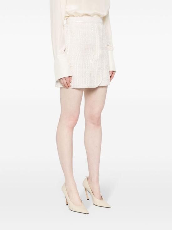 Iro IRO Women Mid Skirts IJENY WM31ECR01 Beige Size 27" / US 4 / IT 40 - 2 Thumbnail