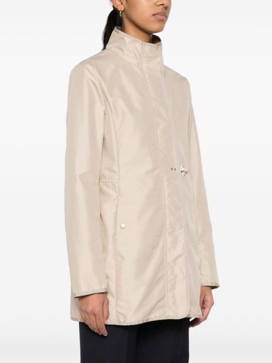 Fay FAY Women Coats NAW50483690 AXXC003 Beige Size L / US 10 / IT 46 - 4 Thumbnail