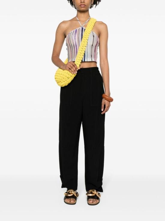 Loewe LOEWE Women Straight Pants S616Y04X54 1100 Black Size 25" / US 0 / IT 36 - 4 Thumbnail