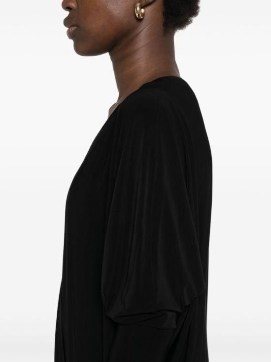 Norma Kamali NORMA KAMALI Women Long Skirts KK3243PLF85 001 Black Size XXS / US 00 / IT 34 - 5 Thumbnail