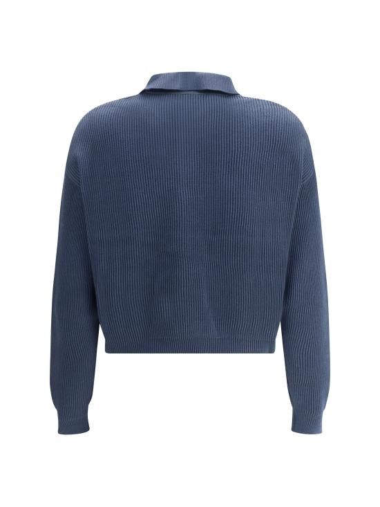 Brunello Cucinelli BRUNELLO CUCINELLI Women Sweater M19194705 C7186 BLUE Size XL / US 12-14 / IT 48-50 - 2 Thumbnail
